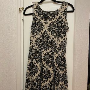 Cream and black dress. Women’s size M